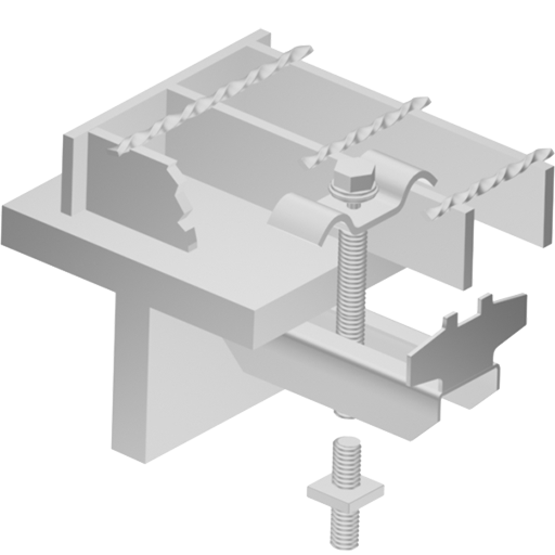 Стандартное крепление для сварного настила
